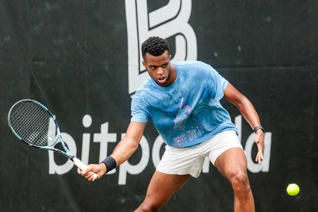 BOSS OPEN ATP250; 07.06.2025 Giovanni Mpetshi Perricard (FRA) trainiert, Training BOSS OPEN ATP250; Stuttgart, Tennisclub Weissenhof am 07.06.2025 Copyright: xBEAUTIFULxSPORTS Wunderlx