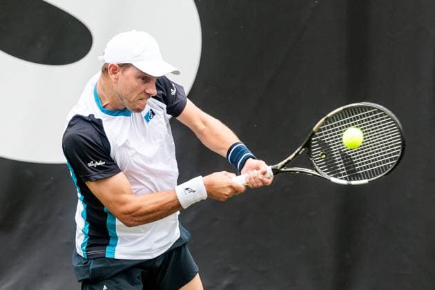 BOSS OPEN ATP250; 07.06.2025 James Duckworth (AUS) im Match gegen Benjamin Hassan (LBN) BOSS OPEN ATP250; Stuttgart, Tennisclub Weissenhof am 07.06.2025 Copyright: xBEAUTIFULxSPORTS Wunderlx