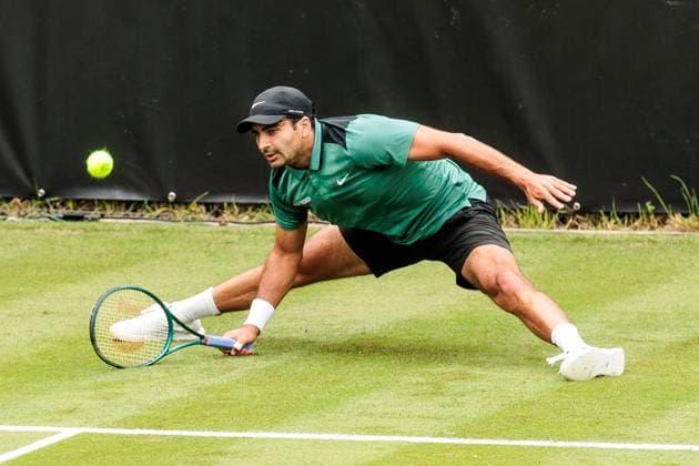 BOSS OPEN ATP250; 07.06.2025 Benjamin Hassan (LBN) im Match gegen James Duckworth (AUS) BOSS OPEN ATP250; Stuttgart, Tennisclub Weissenhof am 07.06.2025 Copyright: xBEAUTIFULxSPORTS Wunderlx