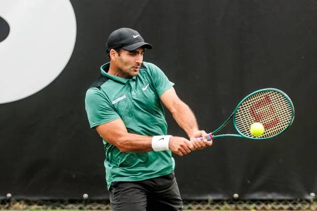 BOSS OPEN ATP250; 07.06.2025 Benjamin Hassan (LBN) im Match gegen James Duckworth (AUS) BOSS OPEN ATP250; Stuttgart, Tennisclub Weissenhof am 07.06.2025 Copyright: xBEAUTIFULxSPORTS Wunderlx