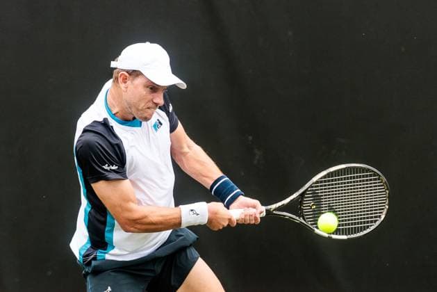 BOSS OPEN ATP250; 07.06.2025 James Duckworth (AUS) im Match gegen Benjamin Hassan (LBN) BOSS OPEN ATP250; Stuttgart, Tennisclub Weissenhof am 07.06.2025 Copyright: xBEAUTIFULxSPORTS Wunderlx