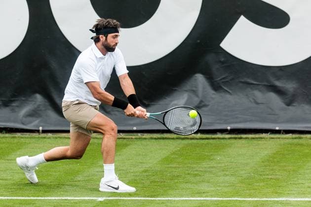 BOSS OPEN ATP250; 07.06.2025 Nikolos Bassilaschwili (GEO) im Match gegen Hugo Grenier (FRA) BOSS OPEN ATP250; Stuttgart, Tennisclub Weissenhof am 07.06.2025 Copyright: xBEAUTIFULxSPORTS Wunderlx