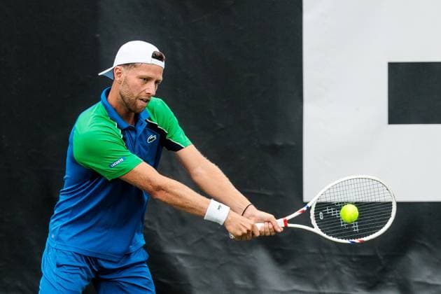 BOSS OPEN ATP250; 07.06.2025 Hugo Grenier (FRA) im Match gegen Nikolos Bassilaschwili (GEO) BOSS OPEN ATP250; Stuttgart, Tennisclub Weissenhof am 07.06.2025 Copyright: xBEAUTIFULxSPORTS Wunderlx