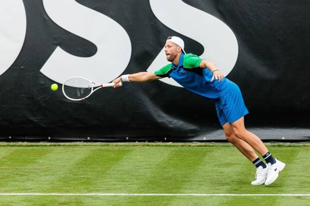 BOSS OPEN ATP250; 07.06.2025 Hugo Grenier (FRA) im Match gegen Nikolos Bassilaschwili (GEO) BOSS OPEN ATP250; Stuttgart, Tennisclub Weissenhof am 07.06.2025 Copyright: xBEAUTIFULxSPORTS Wunderlx