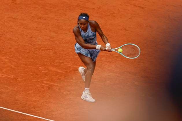 June 7, 2025, Paris, Paris, France: Coco Gauff (USA) in action during the tennis Grand Slam of Roland Garros 2025 ladies final match between Aryna Sabalenka (RUS) and Coco Gauff (USA) at Philippe Chatrier central court in Roland Garros Stadium - on June 07 2025.Paris - France Paris France - ZUMAb253 20250607_zsp_b253_061 Copyright: xLoicxBaratouxx