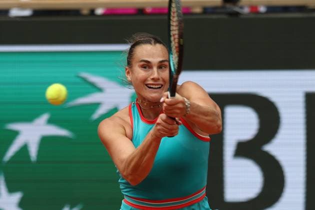 June 7, 2025, Paris, Celestynow, France: ARYNA SABALENKA during the match against Coco Gauff of USA in the final women s singles of French Open 2025 at Roland Garros in Paris. Paris France - ZUMAc278 20250607_zsp_c278_001 Copyright: xMarcinxCholewinskix