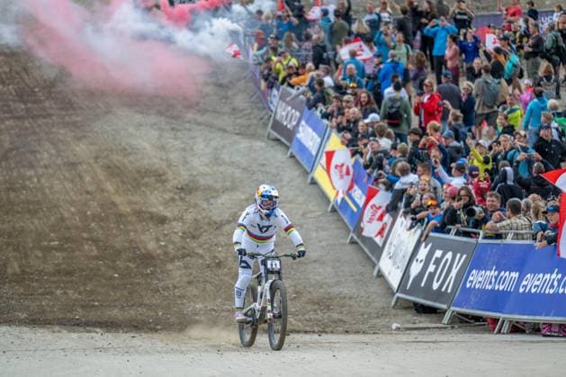 MOUNTAINBIKE - UCI MTB World Series LEOGANG,AUSTRIA,07.JUN.25 - CYCLING, MOUNTAIN BIKE - UCI Mountainbike World Cup, downhill. Image shows Valentina Hoell (AUT).  GEPAxpictures xWolfgangxKofler