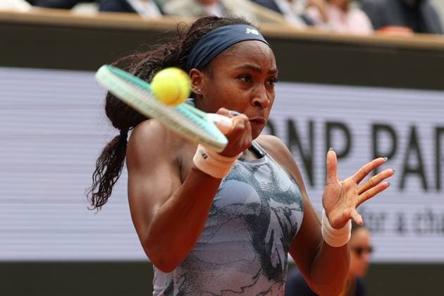 June 7, 2025, Paris, Celestynow, France: COCO GAUFF of USA during the match against Aryna Sabalenka in the final women s singles of French Open 2025 at Roland Garros in Paris. Paris France - ZUMAc278 20250607_zsp_c278_017 Copyright: xMarcinxCholewinskix