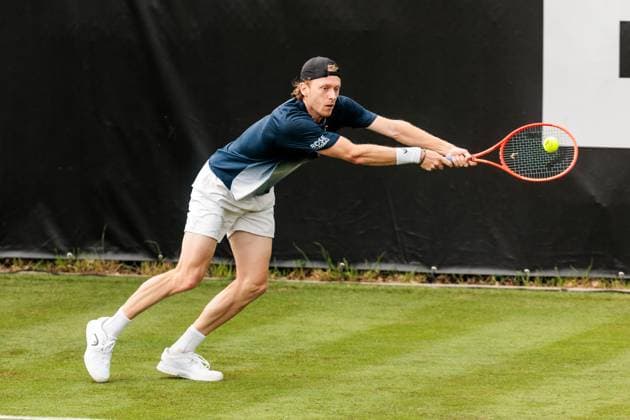BOSS OPEN ATP250; 07.06.2025 Max Wiskandt (GER) im Match gegen Yannick Hanfmann (GER) BOSS OPEN ATP250; Stuttgart, Tennisclub Weissenhof am 07.06.2025 Copyright: xBEAUTIFULxSPORTS Wunderlx