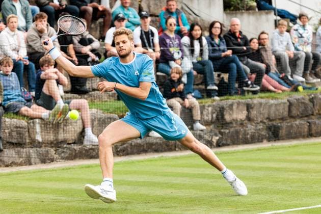 BOSS OPEN ATP250; 07.06.2025 Yannick Hanfmann (GER) im Match gegen Max Wiskandt (GER) BOSS OPEN ATP250; Stuttgart, Tennisclub Weissenhof am 07.06.2025 Copyright: xBEAUTIFULxSPORTS Wunderlx