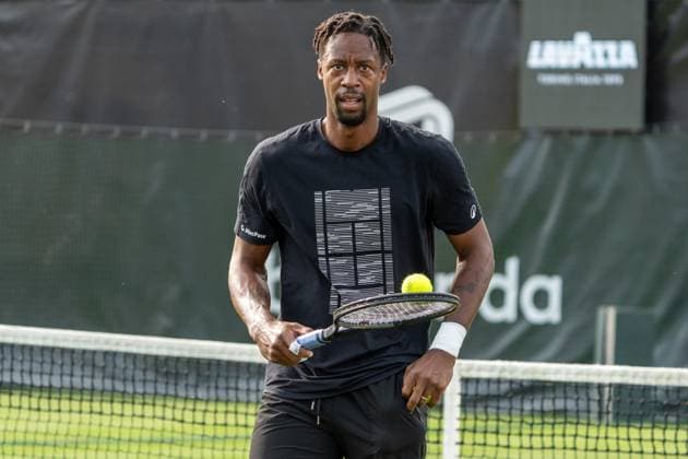 Gael Monfils blickt in die Kamera, Gael Monfils, Tennis, ATP, Tennis Herren Turnier, Boss-Open, Training, 07.06.2025, Gael Monfils, Tennis, ATP-Turnier, Boss-Open, Training, 07.06.2025, Stuttgart Copyright: xEibner-Pressefoto EdwardxCheungx EP_ECG