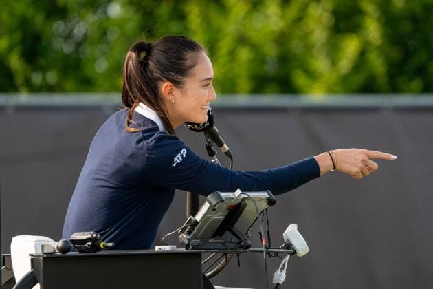 Sport Bilder des Tages Schiedsrichterin Thea Finke, Marton Fucsovics vs. Patrick Zahraj, Tennis, ATP, Tennis Herren Turnier, Boss-Open, Court No. 1, Qualifikation, 07.06.2025, Marton Fucsovics vs. Patrick Zahraj, Tennis, ATP-Turnier, Boss-Open, Court No. 1, Qualifikation, 07.06.2025, Stuttgart Copyright: xEibner-Pressefoto EdwardxCheungx EP_ECG