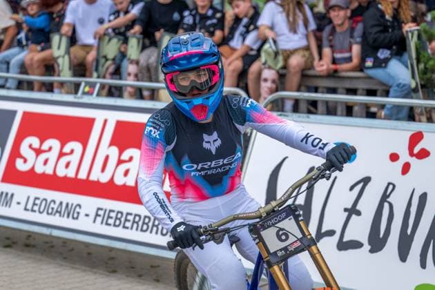 MOUNTAINBIKE - UCI MTB World Series LEOGANG,AUSTRIA,07.JUN.25 - CYCLING, MOUNTAIN BIKE - UCI Mountainbike World Cup, downhill. Image shows Phoebe Gale (GBR).  GEPAxpictures xWolfgangxKofler