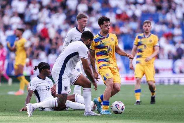 June 7, 2025, Cornella, Barcelona, SPAIN: Aron Rodrigo of Andorra in action during the UEFA European Qualifiers Grp K MD3, match between Andorra and England at RCDE Stadium on June 07, 2025 in Cornella, Barcelona, Spain. Cornella SPAIN - ZUMAa181 20250607_zaa_a181_155 Copyright: xJavierxBorregox
