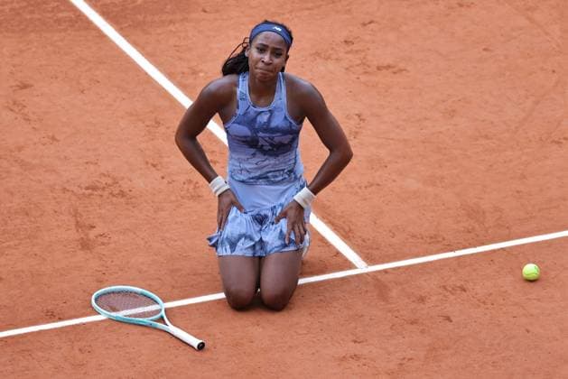 Coco Gauff, USA, after womens final of 2025 French Open at Roland Garros, Paris, 07 06 2025; -