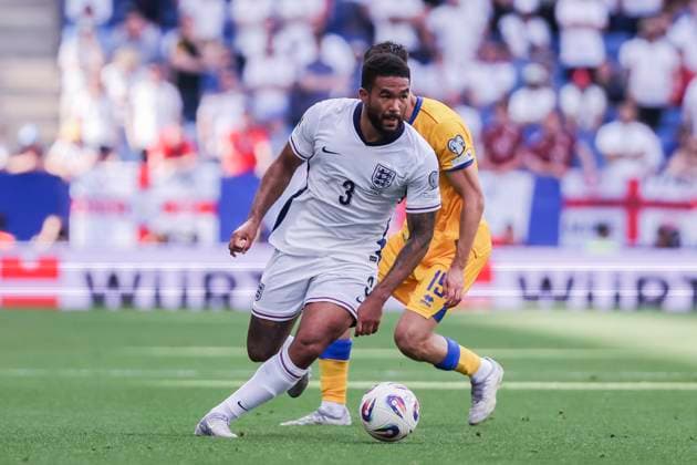 June 7, 2025, Cornella, Barcelona, SPAIN: Reece James of England controls the ball during the UEFA European Qualifiers Grp K MD3, match between Andorra and England at RCDE Stadium on June 07, 2025 in Cornella, Barcelona, Spain. Cornella SPAIN - ZUMAa181 20250607_zaa_a181_160 Copyright: xJavierxBorregox