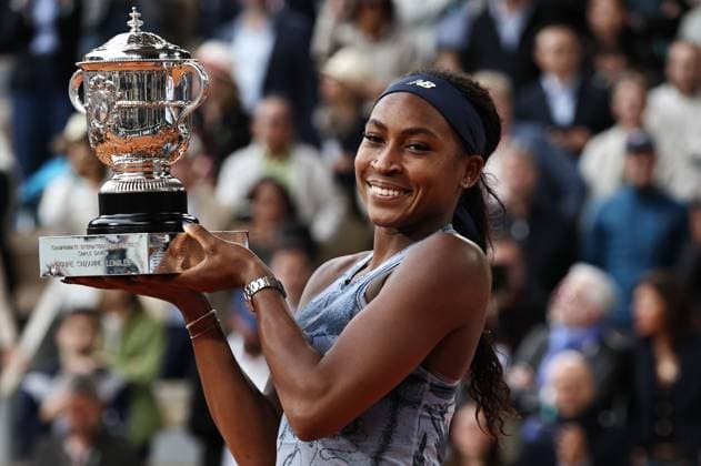 Coco Gauff, USA, after womens final of 2025 French Open at Roland Garros, Paris, 07 06 2025; -