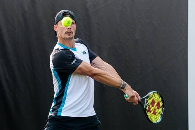 BOSS OPEN ATP250; 07.06.2025 Marton Fucsovics (HUN) im Match gegen Patrick Zahraj (GER) BOSS OPEN ATP250; Stuttgart, Tennisclub Weissenhof am 07.06.2025 Copyright: xBEAUTIFULxSPORTS Wunderlx