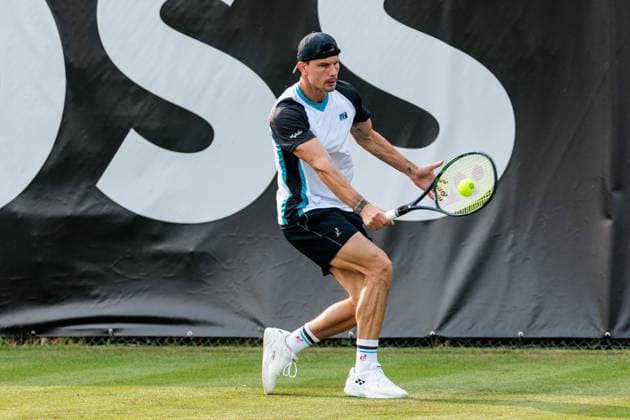 BOSS OPEN ATP250; 07.06.2025 Marton Fucsovics (HUN) im Match gegen Patrick Zahraj (GER) BOSS OPEN ATP250; Stuttgart, Tennisclub Weissenhof am 07.06.2025 Copyright: xBEAUTIFULxSPORTS Wunderlx