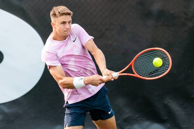 BOSS OPEN ATP250; 07.06.2025 Duje Ajdukovic (CRO) im Match gegen Tristan Boyer (USA) BOSS OPEN ATP250; Stuttgart, Tennisclub Weissenhof am 07.06.2025 Copyright: xBEAUTIFULxSPORTS Wunderlx