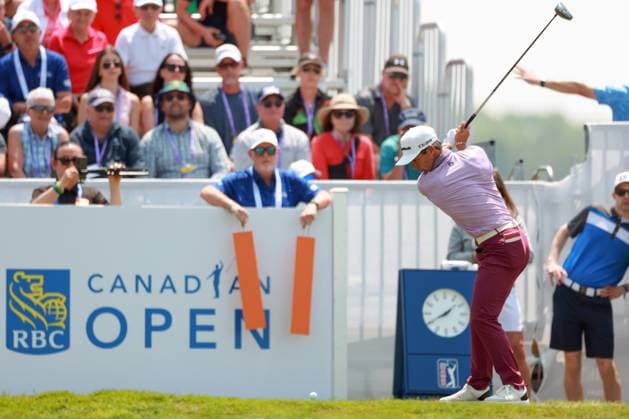 RBC Canadian Open 2025 at TPC Toronto at Osprey Valley CALEDON, ONTARIO - JUNE 07: Thorbjorn Olesen of Denmark hits from the 1st tee during the third round of the RBC Canadian Open 2025 at TPC Toronto at Osprey Valley on June 07, 2025 in Caledon, Ontario, Canada. Caledon Ontario United States  Copyright: xAmyxLemusx originalFilename:lemus-rbccanad250607_npHfp.jpg