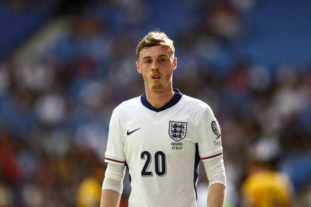 Andorra v England 2026 FIFA World Cup, WM, Weltmeisterschaft, Fussball Qualifier 07 06 2025. Group K Cole Palmer (20) of England during the 2026 FIFA World Cup Qualifier match between Andorra and England at RCDE Stadium, Barcelona, Spain on 7 June 2025. Editorial use only , Copyright: xNigelxKeenex PSI-22232-0049