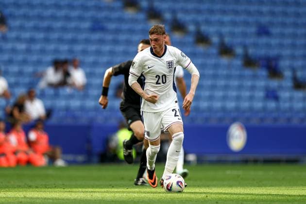 Andorra v England 2026 FIFA World Cup, WM, Weltmeisterschaft, Fussball Qualifier 07 06 2025. Group K Cole Palmer (20) of England during the 2026 FIFA World Cup Qualifier match between Andorra and England at RCDE Stadium, Barcelona, Spain on 7 June 2025. Editorial use only , Copyright: xNigelxKeenex PSI-22232-0056