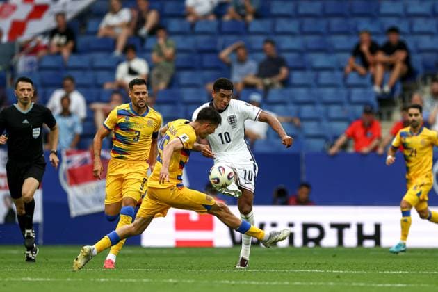 Andorra v England 2026 FIFA World Cup, WM, Weltmeisterschaft, Fussball Qualifier 07 06 2025. Group K Jude Bellingham (10) of England during the 2026 FIFA World Cup Qualifier match between Andorra and England at RCDE Stadium, Barcelona, Spain on 7 June 2025. Editorial use only , Copyright: xNigelxKeenex PSI-22232-0058
