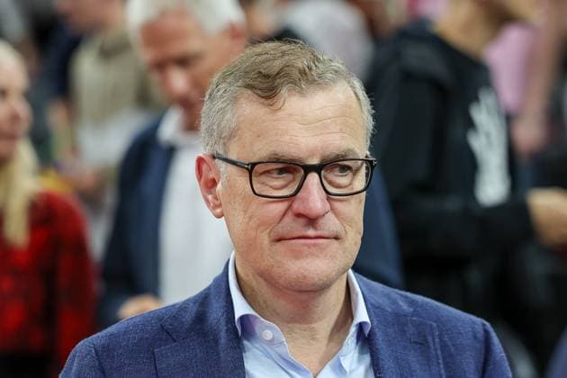 Jan-Christian Dreesen (FC Bayern Muenchen, Vorstandsvorsitzender), GER, FC Bayern Basketball vs. MLP Academics Heidelberg, Basketball, easycredit Basketball Bundesliga, BBL, Playoffs, Halbfinale, Saison 2024 2025, 07.06.2025, GER, FC Bayern Basketball vs. MLP Academics Heidelberg, Basketball, easycredit Basketball Bundesliga, BBL, Playoffs, Halbfinale, Saison 2024 2025, 07.06.2025 Muenchen *** Jan Christian Dreesen FC Bayern Muenchen, CEO , GER, FC Bayern Basketball vs MLP Academics Heidelberg, Basketball, easycredit Basketball Bundesliga, BBL, Playoffs, semi-finals, 2024 2025 season, 07 06 2025, GER, FC Bayern Basketball vs MLP Academics Heidelberg, Basketball, easycredit Basketball Bundesliga, BBL, Playoffs, semi-finals, 2024 2025 season, 07 06 2025 Muenchen Copyright: xEibner-Pressefoto JennixMaulx EP_JML