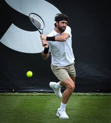 07.06.2025, ATP, Tennis Herren Tour, Boss Open Weissenhof Stuttgart , Tennis, , im Bild: Nikoloz Basilashvili (GEO)