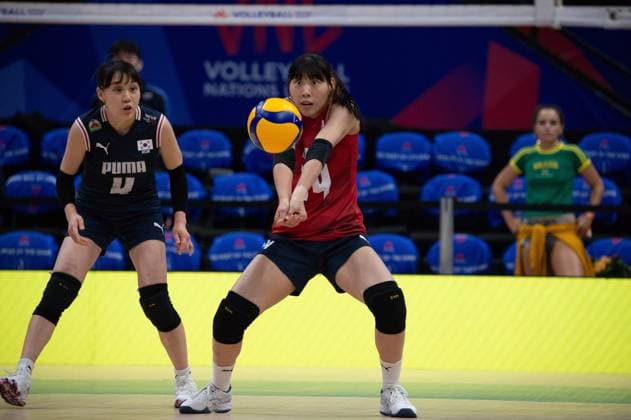South Korea vs Czech Republic RIO DE JANEIRO, RJ - 07.06.2025: SOUTH KOREA VS CZECH REPUBLIC - Yunju Jeong (KOR), during a match valid for the Volleyball Nations League (VNL), held on June 7, 2025, at the Maracanazinho gym, in Rio de Janeiro, RJ, Brazil. (Photo: Renato Assis Fotoarena) x2750636x  RenatoxAssis