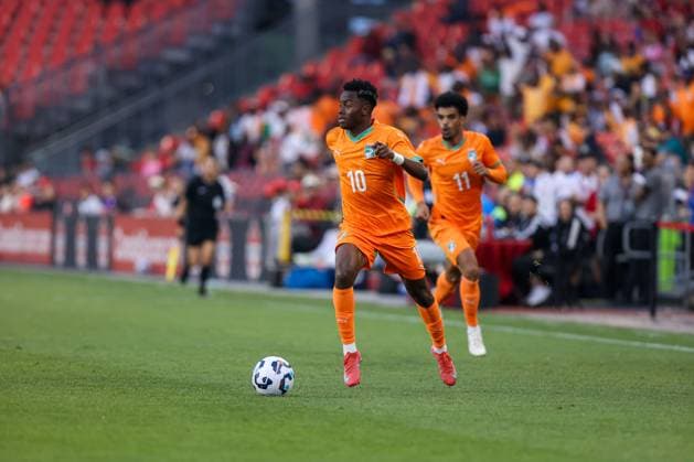 New Zealand v Ivory Coast - International Friendly, Länderspiel, Nationalmannschaft Simon Adingra, midfielder for Cote D Ivoire, wears number 10 and plays in the 2025 Canadian Shield Tournament game between Cote D Ivoire and New Zealand at BMO Field in Toronto, Ontario, Canada, on June 7. Toronto Ontario Canada  Copyright: xIndrawanxKumalax originalFilename:kumala-canadian250607_npdDi.jpg