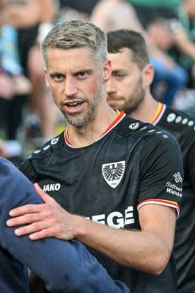 GER, 2. BL, SSV Ulm 1846 vs SC Preussen Münster 18.05.2025, Donaustadion, Ulm, GER, 2. BL, SSV Ulm 1846 vs SC Preussen Münster, im Bild Marc Lorenz (Muenster, 18) *** GER, 2 BL, SSV Ulm 1846 vs SC Preussen Münster 18 05 2025, Donaustadion, Ulm, GER, 2 BL, SSV Ulm 1846 vs SC Preussen Münster, in the picture Marc Lorenz Muenster, 18 nordphotoxGmbHx xHafner nph00200