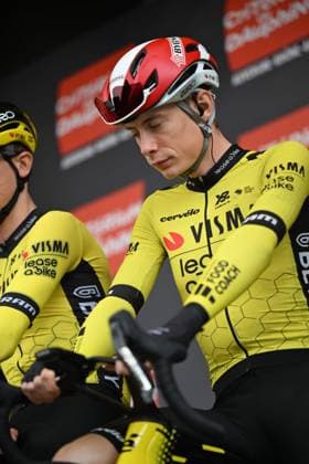 08-06-2025 Criterium Du Dauphine Libere; Tappa 01 Domerat - Montlucon; 2025, Visma - Lease A Bike; Vingegaard, Jonas; Domerat; 