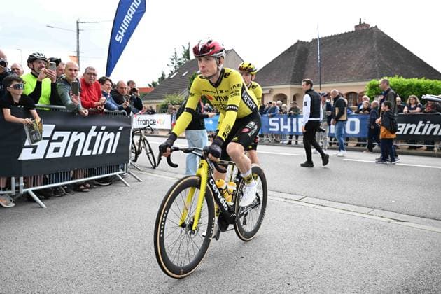 08-06-2025 Criterium Du Dauphine Libere; Tappa 01 Domerat - Montlucon; 2025, Visma - Lease A Bike; Vingegaard, Jonas; Domerat; 