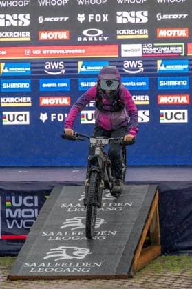 MOUNTAINBIKE - UCI MTB World Series LEOGANG,AUSTRIA,08.JUN.25 - CYCLING, MOUNTAIN BIKE - UCI Mountainbike World Cup, Enduro. Image shows Silja Geck (GER).  GEPAxpictures xWolfgangxKofler