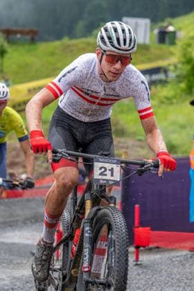 MOUNTAINBIKE - UCI MTB World Series LEOGANG,AUSTRIA,08.JUN.25 - CYCLING, MOUNTAIN BIKE - UCI Mountainbike World Cup, Cross-Country Olympic. Image shows Julius Scherrer (AUT).  GEPAxpictures xWolfgangxKofler