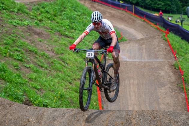 MOUNTAINBIKE - UCI MTB World Series LEOGANG,AUSTRIA,08.JUN.25 - CYCLING, MOUNTAIN BIKE - UCI Mountainbike World Cup, Cross-Country Olympic. Image shows Julius Scherrer (AUT).  GEPAxpictures xWolfgangxKofler