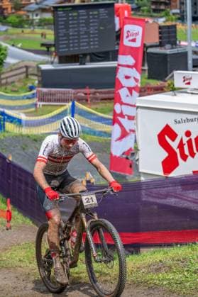 MOUNTAINBIKE - UCI MTB World Series LEOGANG,AUSTRIA,08.JUN.25 - CYCLING, MOUNTAIN BIKE - UCI Mountainbike World Cup, Cross-Country Olympic. Image shows Julius Scherrer (AUT).  GEPAxpictures xWolfgangxKofler
