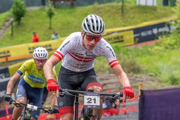 MOUNTAINBIKE - UCI MTB World Series LEOGANG,AUSTRIA,08.JUN.25 - CYCLING, MOUNTAIN BIKE - UCI Mountainbike World Cup, Cross-Country Olympic. Image shows Julius Scherrer (AUT).  GEPAxpictures xWolfgangxKofler