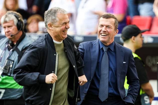 Lothar Matthaeus und Andreas Rettig (DFB) GER, Deutschland vs. Frankreich, Fussball, UEFA, Nations League, Platz3, Spielzeit 2024 2025, 08.06.2025 GER, Deutschland vs. Frankreich, Fussball, UEFA, Nations League, Platz3, Spielzeit 2024 2025, 08.06.2025 Stuttgart Copyright: xEibner-Pressefoto RogerxBuerkex EP_RBE