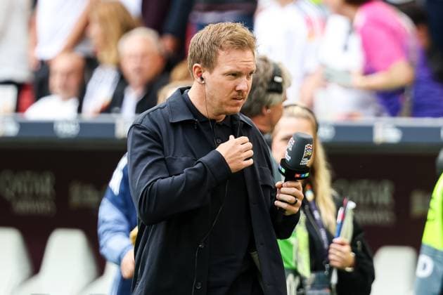 Julian Nagelsmann (Deutschland, Bundestrainer) beim Interview GER, Deutschland vs. Frankreich, Fussball, UEFA, Nations League, Platz3, Spielzeit 2024 2025, 08.06.2025 GER, Deutschland vs. Frankreich, Fussball, UEFA, Nations League, Platz3, Spielzeit 2024 2025, 08.06.2025 Stuttgart Copyright: xEibner-Pressefoto RogerxBuerkex EP_RBE