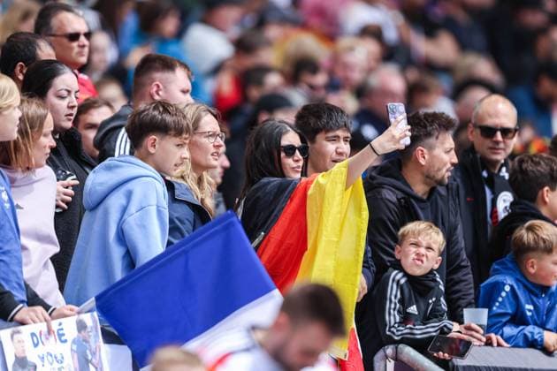 UEFA Nations League Finals 2025 Germany Spiel um Platz 3 Deutschland - Frankreich am 08.06.2025 in der Stuttgart Arena in Stuttgart Fans von Deutschland