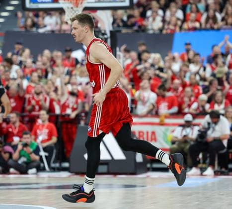 Andreas Obst (FC Bayern Basketball, 13), GER, FC Bayern Basketball vs. MLP Academics Heidelberg, Basketball, easycredit Basketball Bundesliga, BBL, Playoffs, Halbfinale, Saison 2024 2025, 07.06.2025, GER, FC Bayern Basketball vs. MLP Academics Heidelberg, Basketball, easycredit Basketball Bundesliga, BBL, Playoffs, Halbfinale, Saison 2024 2025, 07.06.2025 Muenchen Copyright: xEibner-Pressefoto JennixMaulx EP_JML