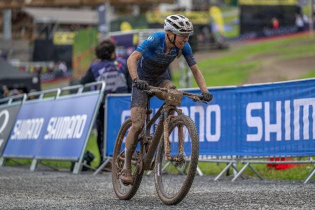 MOUNTAINBIKE - UCI MTB World Series LEOGANG,AUSTRIA,08.JUN.25 - CYCLING, MOUNTAIN BIKE - UCI Mountainbike World Cup, Cross-Country Olympic. Image shows Tamara Wiedmann (AUT).  GEPAxpictures xWolfgangxKofler
