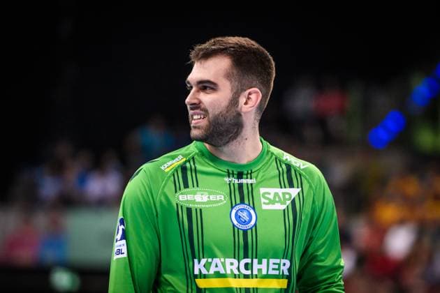 Miljan Vujovic (TVB Stuttgart, 16) GER, TVB Stuttgart - SC DHfK Leipzig, DAIKIN HBL, Handball, Bundesliga, 34. Spieltag, Spielzeit 2024 2025, 08.06.2025 GER, TVB Stuttgart - SC DHfK Leipzig, DAIKIN HBL, Handball, Bundesliga, 34. Spieltag, Spielzeit 2024 2025, 08.06.2025 Stuttgart Copyright: xSandyxDinkelackerx EP_SDR
