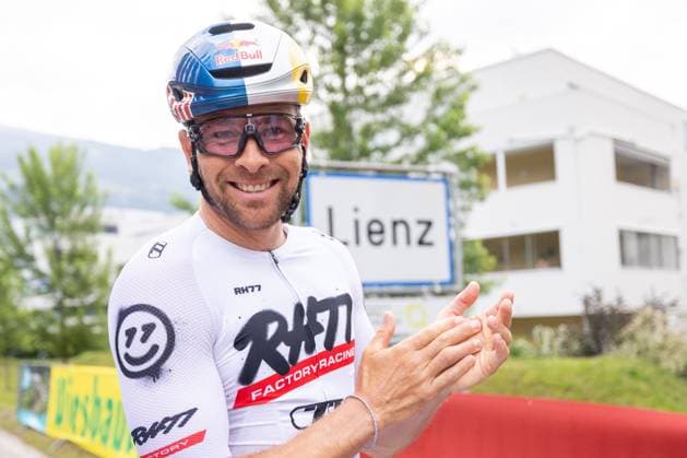 08.06.2025, Lienz, AUT, 37. Dolomitenradrundfahrt, 10. SuperGiroDolomiti, im Bild Benjamin Karl (AUT) Benjamin Karl (AUT) during the 37th Dolomite Cycling Tour and 10th SuperGiroDolomiti. in Lienz, Austria on 2025 06 08. Expa Lienz