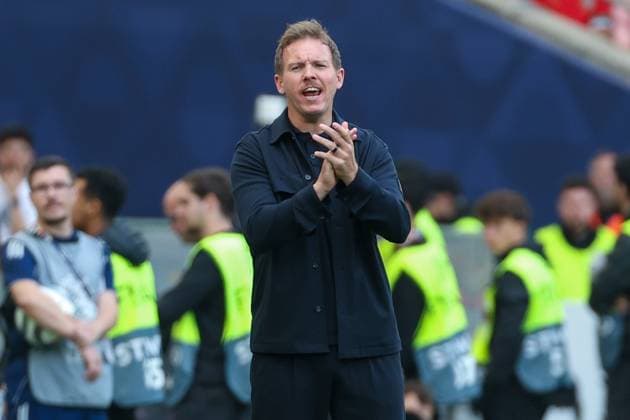 UEFA Nations League Spiel um Platz 3 - 24 25 - Deutschland - Frankreich am 08.06.2025 in der MHP Arena in Stuttgart Trainer Coach Julian Nagelsmann (Deutschland) unzufrieden, enttäuscht, enttaeuscht, niedergeschlagen.