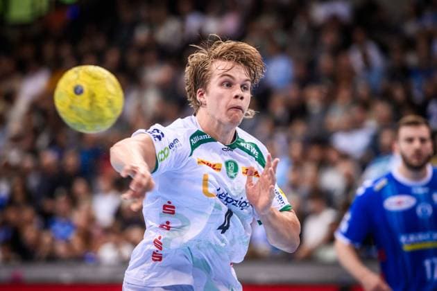 Andri Mar Runarsson (SC DHfK Leipzig, 04) GER, TVB Stuttgart - SC DHfK Leipzig, DAIKIN HBL, Handball, Bundesliga, 34. Spieltag, Spielzeit 2024 2025, 08.06.2025 GER, TVB Stuttgart - SC DHfK Leipzig, DAIKIN HBL, Handball, Bundesliga, 34. Spieltag, Spielzeit 2024 2025, 08.06.2025 Stuttgart Copyright: xSandyxDinkelackerx EP_SDR