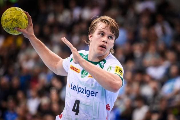 Andri Mar Runarsson (SC DHfK Leipzig, 04) GER, TVB Stuttgart - SC DHfK Leipzig, DAIKIN HBL, Handball, Bundesliga, 34. Spieltag, Spielzeit 2024 2025, 08.06.2025 GER, TVB Stuttgart - SC DHfK Leipzig, DAIKIN HBL, Handball, Bundesliga, 34. Spieltag, Spielzeit 2024 2025, 08.06.2025 Stuttgart Copyright: xSandyxDinkelackerx EP_SDR